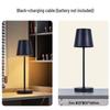 LED Rechargeable Metal Touch Dimming Desk Lamp for Western Restaurant Tabletop Atmosphere