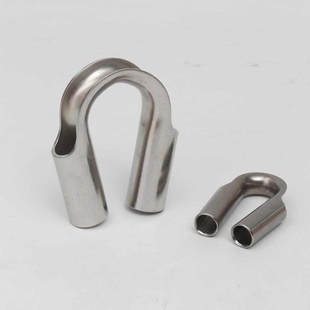 304 Stainless Steel Tubular Thimble with Protective Sleeve for Wire Rope Accessories