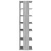 Shoe Racks 2 pcs Grey Sonoma 27.5 x 27 x 102 cm Particleboard