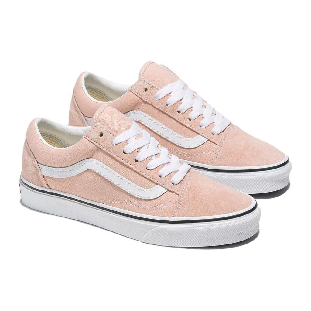 Vans Old Skool Low Top Skate Shoes Unisex Sneakers White Pink VN0005UFBQL