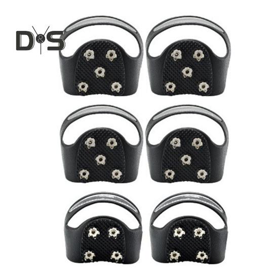 Кошки для льда и снега, шипы для сцепления, противоскользящие, 5-точечные, для ходьбы, бега, походов, зимних видов спорта на открытом воздухе