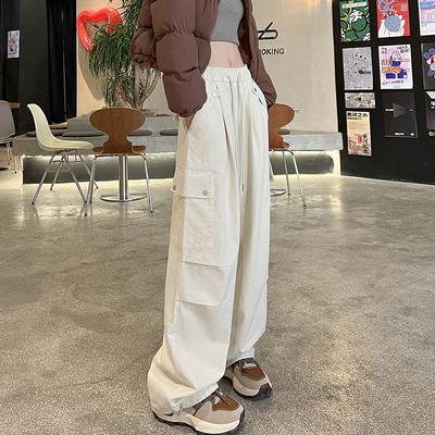 Новые весенние походные брюки в американском стиле для женщин, свободные уличные рабочие брюки, повседневные широкие штанины