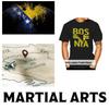 Bosnia and Herzegovina MMA Kick Boxing UFC Muay Thai No Fear Graphic Letter Pattern Print T-shirt 3D Men Women Unisex Short Sleeve Round Neck