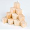 10pcs Unfinished Blank Wooden Square Block Woodwork Craft Handmade Material Kids Toy Wooden Cube