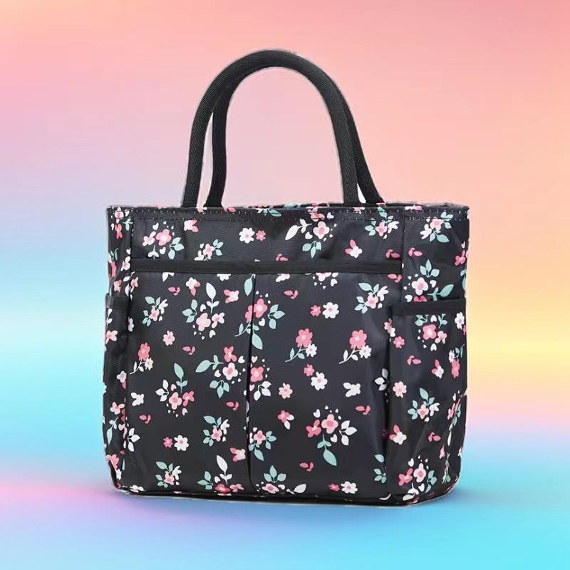 Lunch Bag for Women, Stylish Lunch Tote Bags with Cup Holder Reusable Lunch Bag for Work, Travel, Beach or Picnic,Lunch Box Gifts for Women Men
