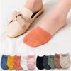 Toe Topper Socks No Show Liner Half Socks for Women Seamless Grip Non Slip Socks Hidden Toe Covers Socks