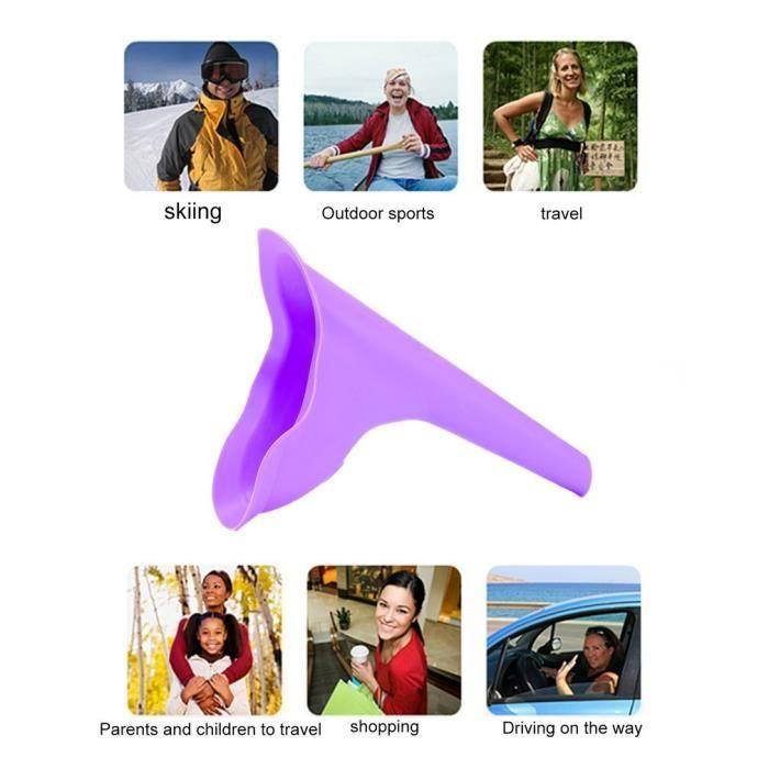 Female Urinal - Portable - Silicone - Reusable - Purple