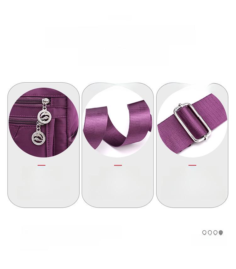 Женская водонепроницаемая сумка из нейлонового холста через плечо и через плечо - в японском и корейском стиле для повседневного использования