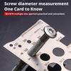 Шагомер резьбы Измерительная линейка для винтов Экономия места Калибр для гаек Инструмент для измерения винтов Промышленность Cra R5B7