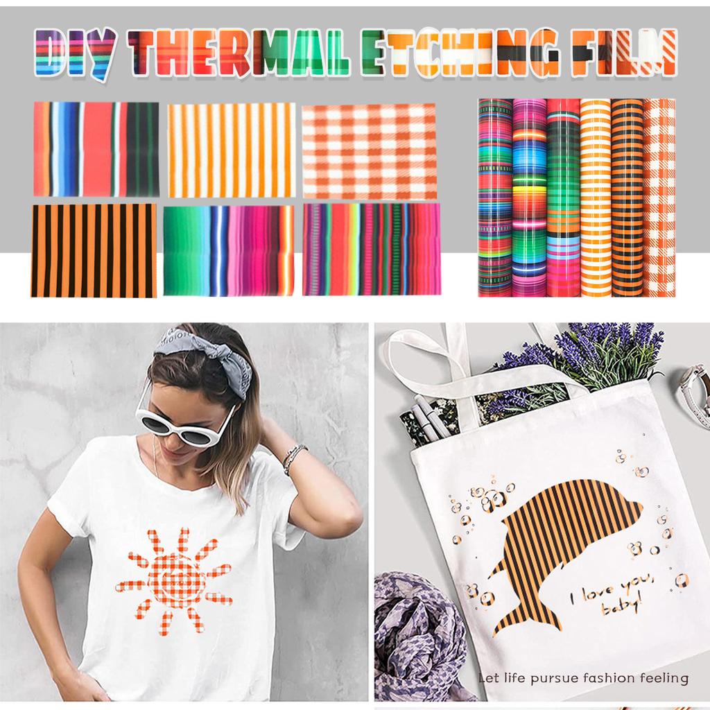 Heat Transfer Self-Adhesive Vinyl Bundle DIY Garment Film Silhouette Paper Fabr