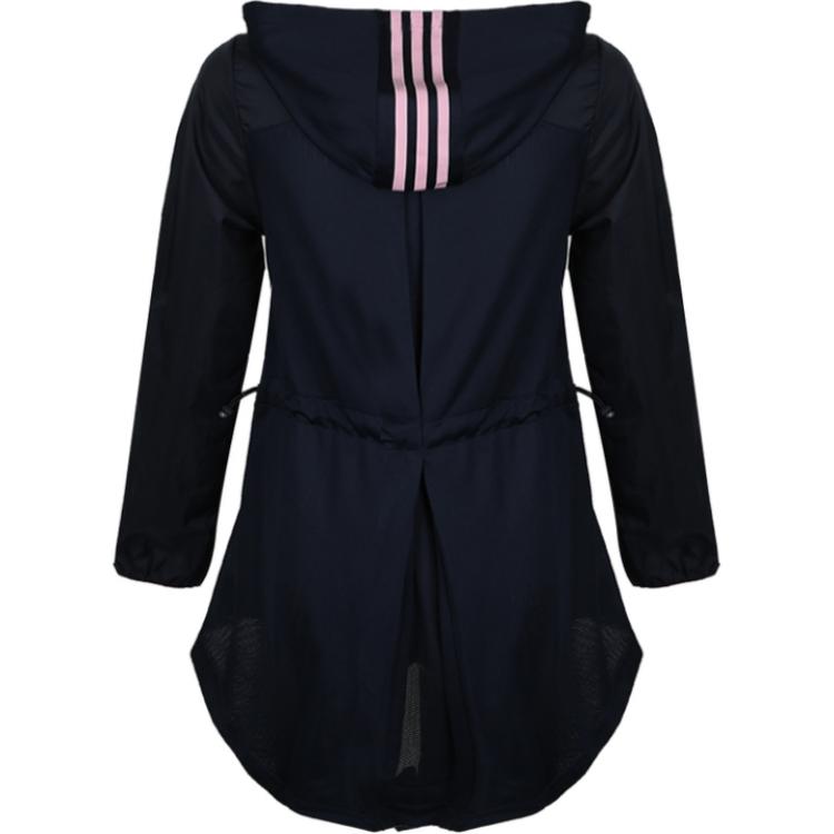 adidas Нео W CS X WB Куртка-ветровка на молнии с капюшоном Женские куртки Синяя DZ9290