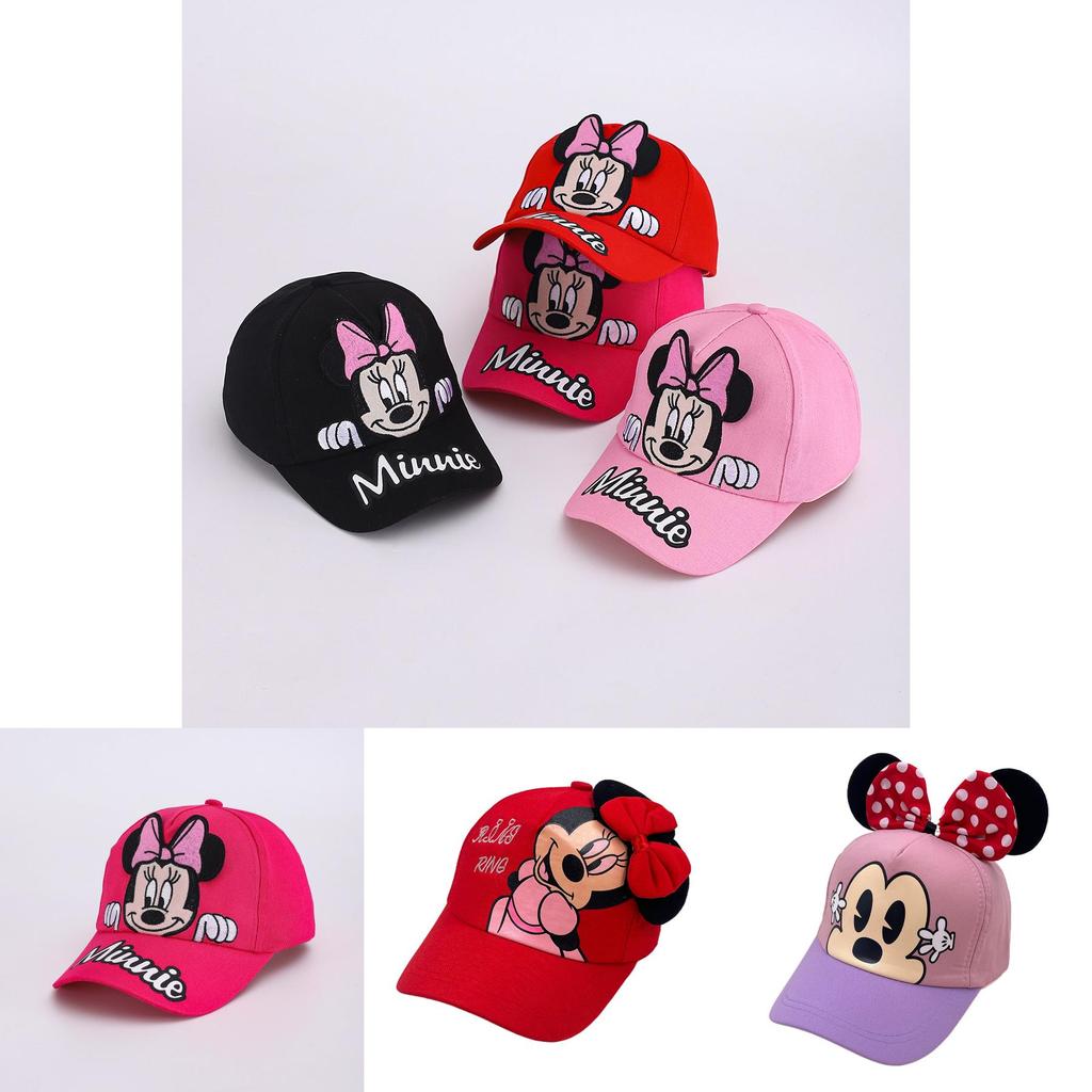 Cartoon Mickey Mouse Kids Baseball Cap With Breathable Polyester For Summer Outdoor Play