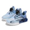 Boys Basketball Shoes Button New Children's Sports Shoes Summer and Autumn Middle and Older Children's Double Net Breathable Student Running Shoes