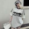 Summer Graphic Print T Shirt for Women Clothes High Quality 200G 100% Cotton Tee Shirt Harajuku Oversized T-shirt Y2k Tops Gray Hip Hop Streetwear