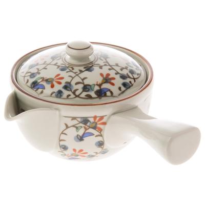 Керамика Saikai, посуда Hasami, средний чайник с парчовым цветочным узором в виде воробья, 66390