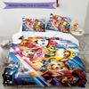 3pcs Paw Paw9 Design Cover Set - HD Printed Bedding with 1 Cover and 2 Pillowcases - Perfect for Home and Dorm Decor