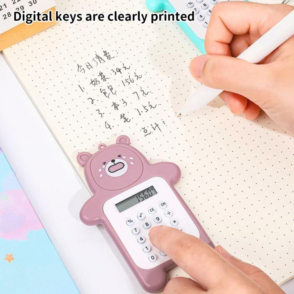 Bear Shaped Mini Calculator Mini Student Calculators Portable Scientific Calculators Students Gift