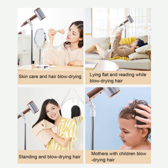 Подставка для сушки питомцев Регулируемый держатель для фена для собак Напольное или настольное крепление Держатель для фена без рук Вращающаяся стойка для груминга для собак и кошек