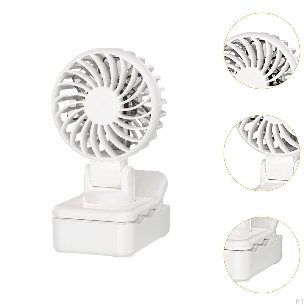 Clip On Fan Convenient 3 Speeds Adjustment Mini Personal Desk Cooling for Indoor Outdoor Dorm