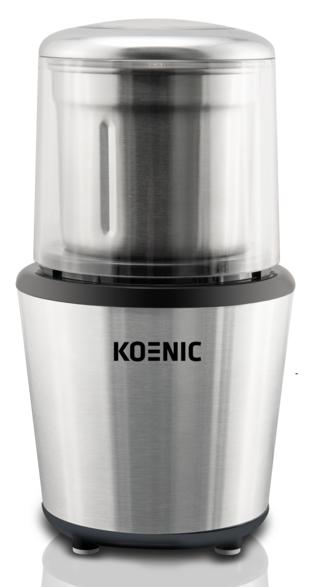 KOENIC KCH 2021 Coffee Grinder, Silver