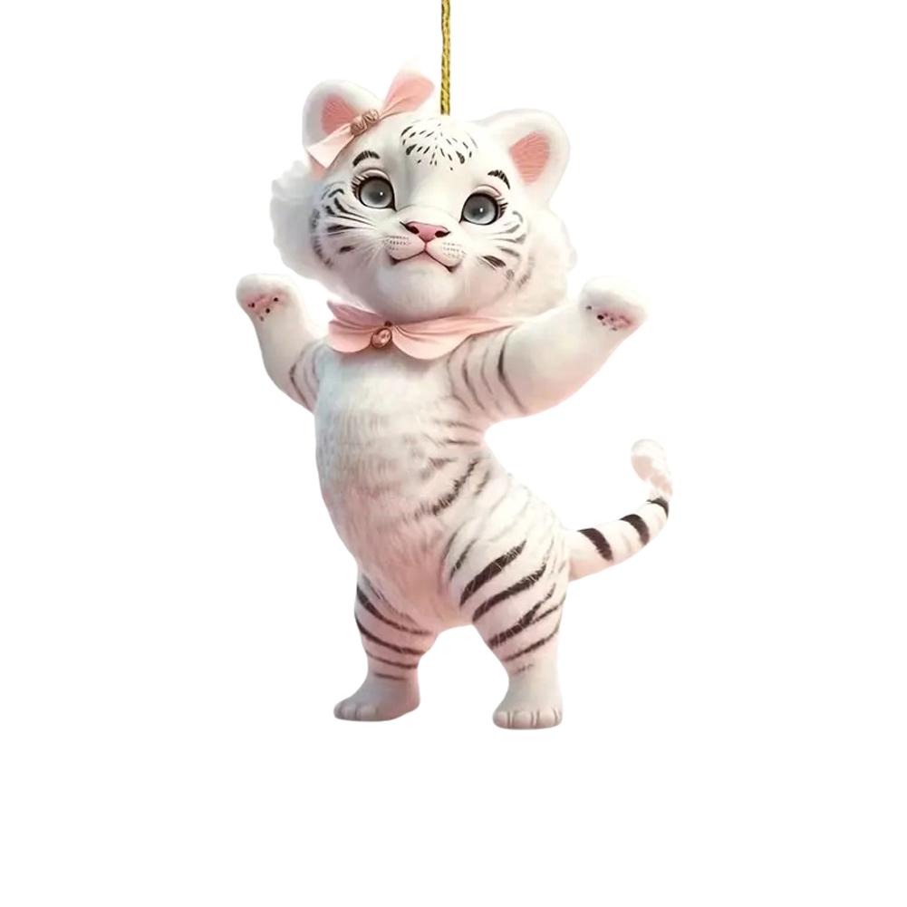 Подвесной декор для автомобиля, украшение для зеркала заднего вида, украшение в форме кошки, 2D-украшение для салона автомобиля, доступ для подвешивания P8B9