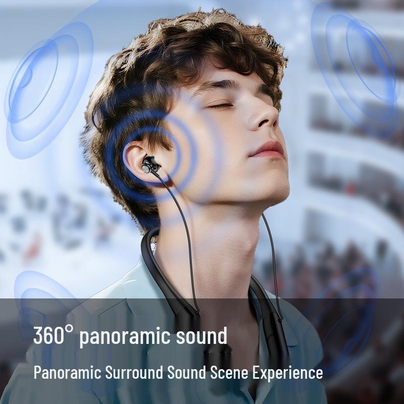 Bluetooth-наушники с шейным ремешком: Долгая работа от батареи, HD-звонки, Удобные, Влагозащищенные