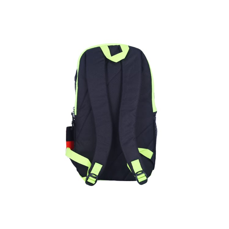 Li Ning Sports Life Collection Zip Closure Polyester Backpack Regular Unisex Standard Black/Green ABSQ021-1