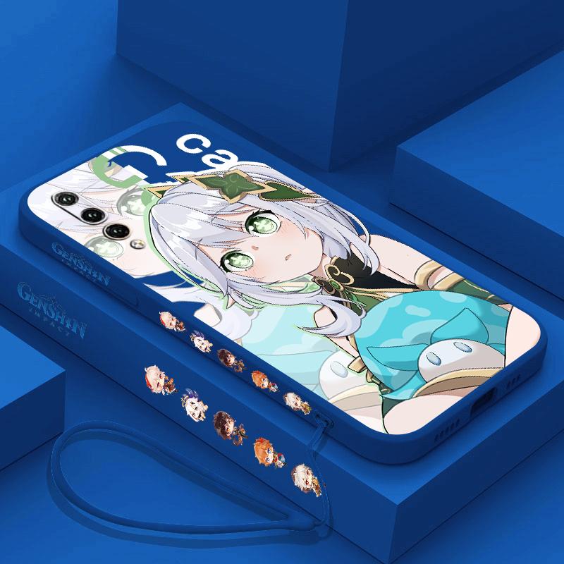 Genshin Impact Nahida HUTAO For Huawei Y9S Y9A Y9 Y6 Nova Y70 9 8 P50 P40 P30 P20 Pro Lite E 5G Liquid Left Rope Phone Case