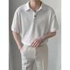 Men's Light Mature Style Short-Sleeve Polo Shirt - 2022 Summer Korean Trendy Lapel T-Shirt