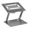Best Answer Monitor Laptop PC Height and Angle Stepless Gray Stand, Stand, Stand, Foldable, Adjustable, Compact, Space-Saving, Portable, Aluminum,