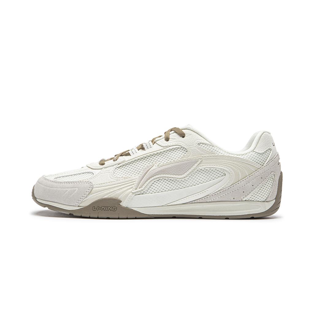 Li Ning Фильм КЛАССИЧЕСКИЕ Нескользящие, Износостойкие, Легкие Низкие Повседневные Кроссовки Мужские Цвет Слоновой Кости AGLW195-1
