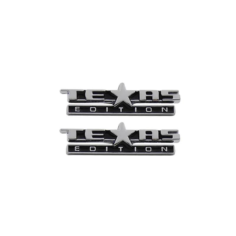 2pcs Premium Texas Edition car Engine Fender trunk Tail Decal Emblem Badge Sticker for American US SUV Off Road Car