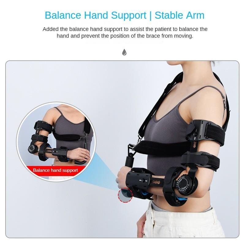Повязка при переломе руки, предотвращающая вывих руки, послеоперационная реабилитация, защитное оборудование, черная, регулируемая, фиксирующий кронштейн для локтевого сустава