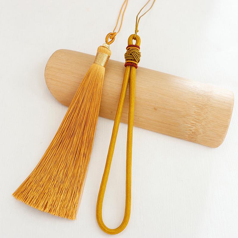 Nylon Pineapple Knot Hanging Rope with Tassels and Double Pull Rings - Car Gift Pendant