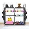 Nyana Home Modular Shoe Rack for Up To 21 Pairs 95x90x27cm, 4 Side Pockets 4 Heights