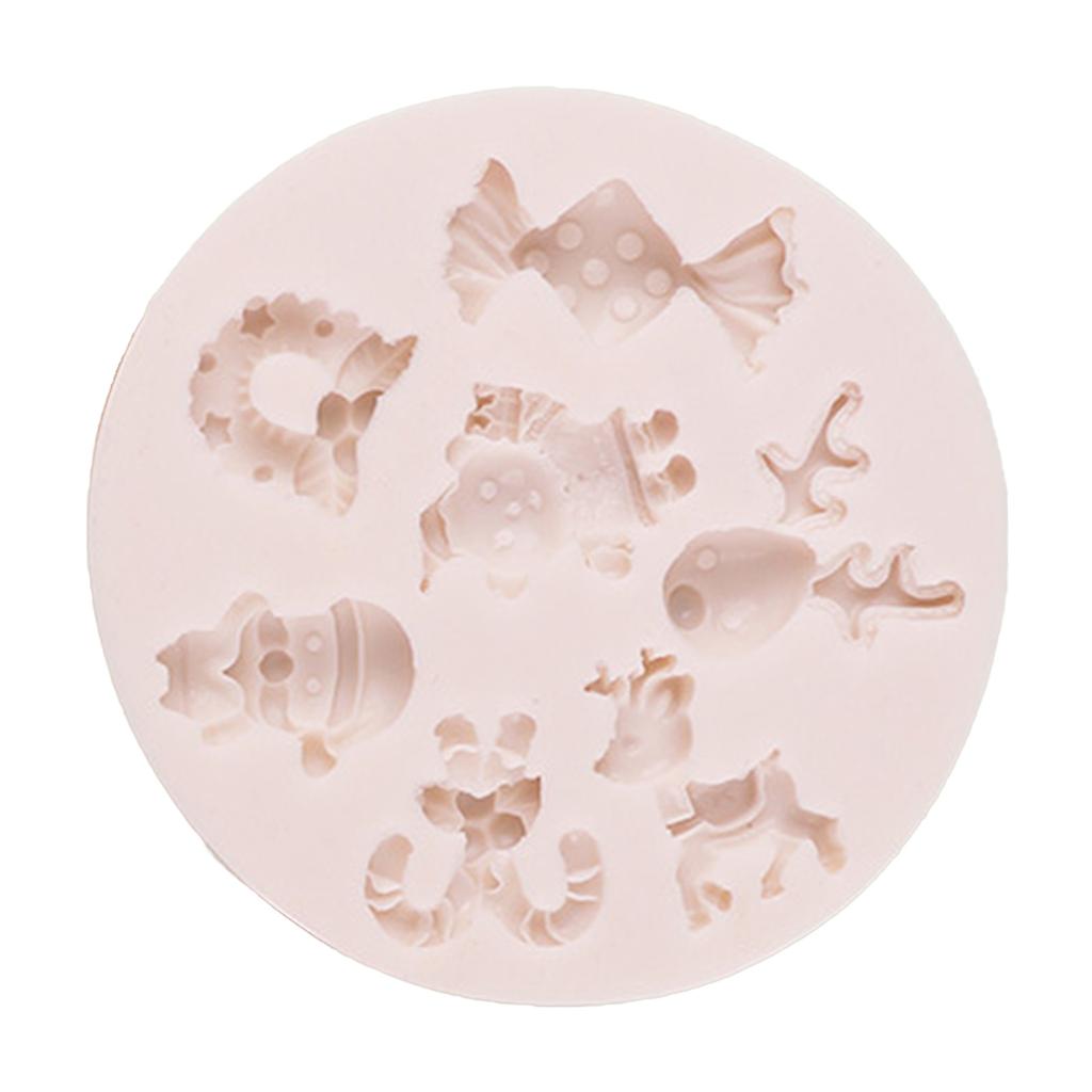 Рождественский Санта силиконовые формы для выпечки инструменты для украшения тортов помадкой формы для изготовления шоколадных конфет свечей мыла