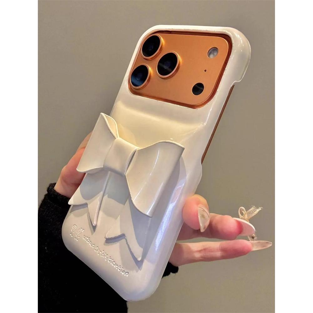 Для iPhone 17 Pro Max INS Креативный Глянцевый Мыльный Бант Чехол для Телефона Для iPhone 16 15 13 14 12 Pro Max Конфетный Цвет Ударопрочный Чехол