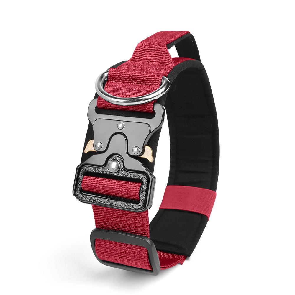 Explosion-Proof & Pull-Resistant Tactical Dog Collar for Medium & Large Dogs.