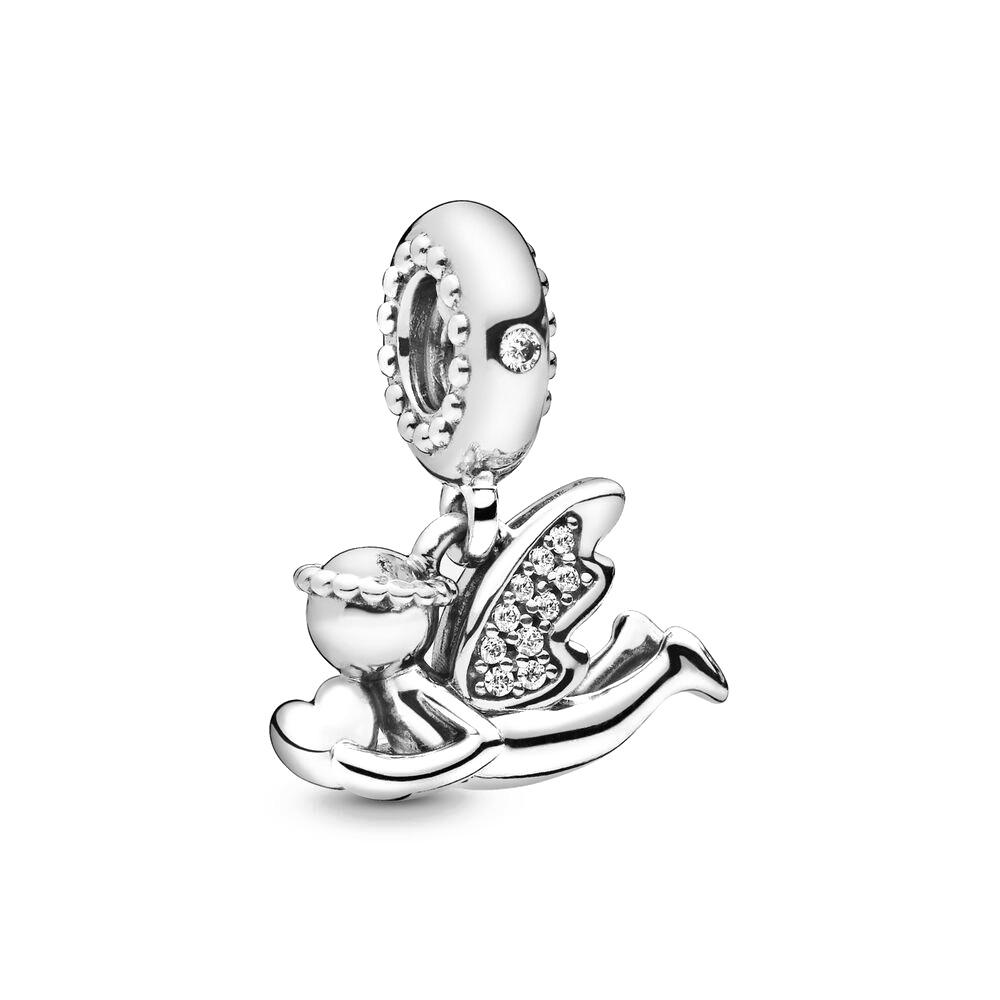 925 Silver Winged Angel Charm Pendant For Bracelet Female Jewelry Exquisite Gifts