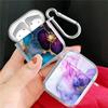 Чехол для Airpods 4 1 3 2 Pro3 Pro Pro2 Прозрачный Чехол для Наушников Цветочный Мраморный