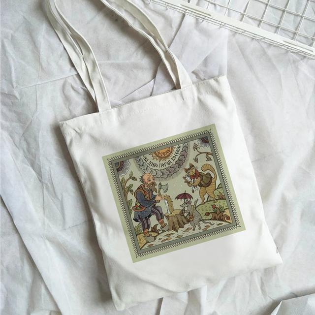 2022 Женская сумка для покупок, белая серия по охране окружающей среды, многоразовая сумка Harajuku Commuter, простая модная сумка большой вместимости