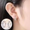 Korean Crystal Plum Blossom Earrings - Camellia Rhinestone Ear Jewelry for Women