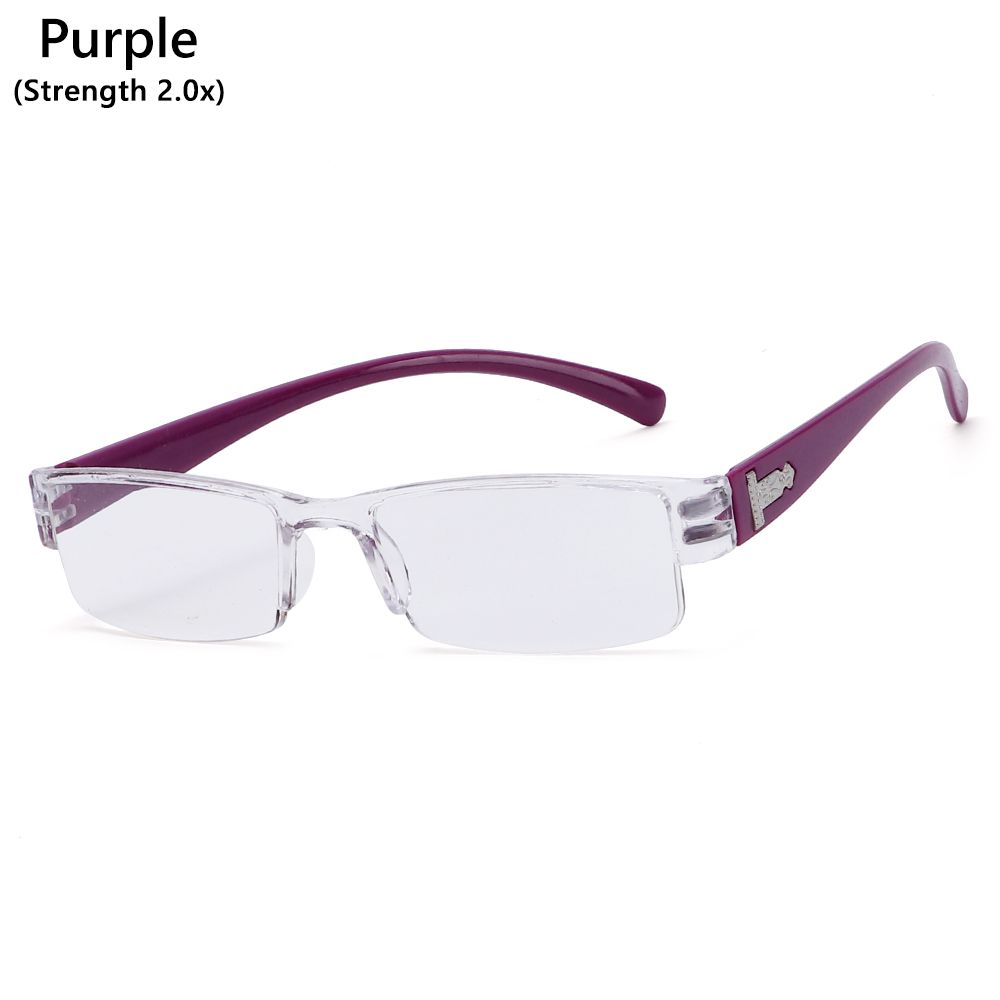 Korean Clear Lens Ultra-light Presbyopic Glasses Readers Eyewear Reading Glasses Half Frame