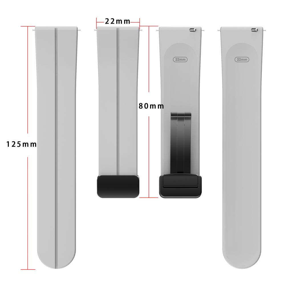 Магнитный складной ремешок-застежка для TicWatch Pro 3 Ultra GPS/LTE Силиконовый ремешок для TicWatch E3 /GTX/GTH/E2 Аксессуары для браслета