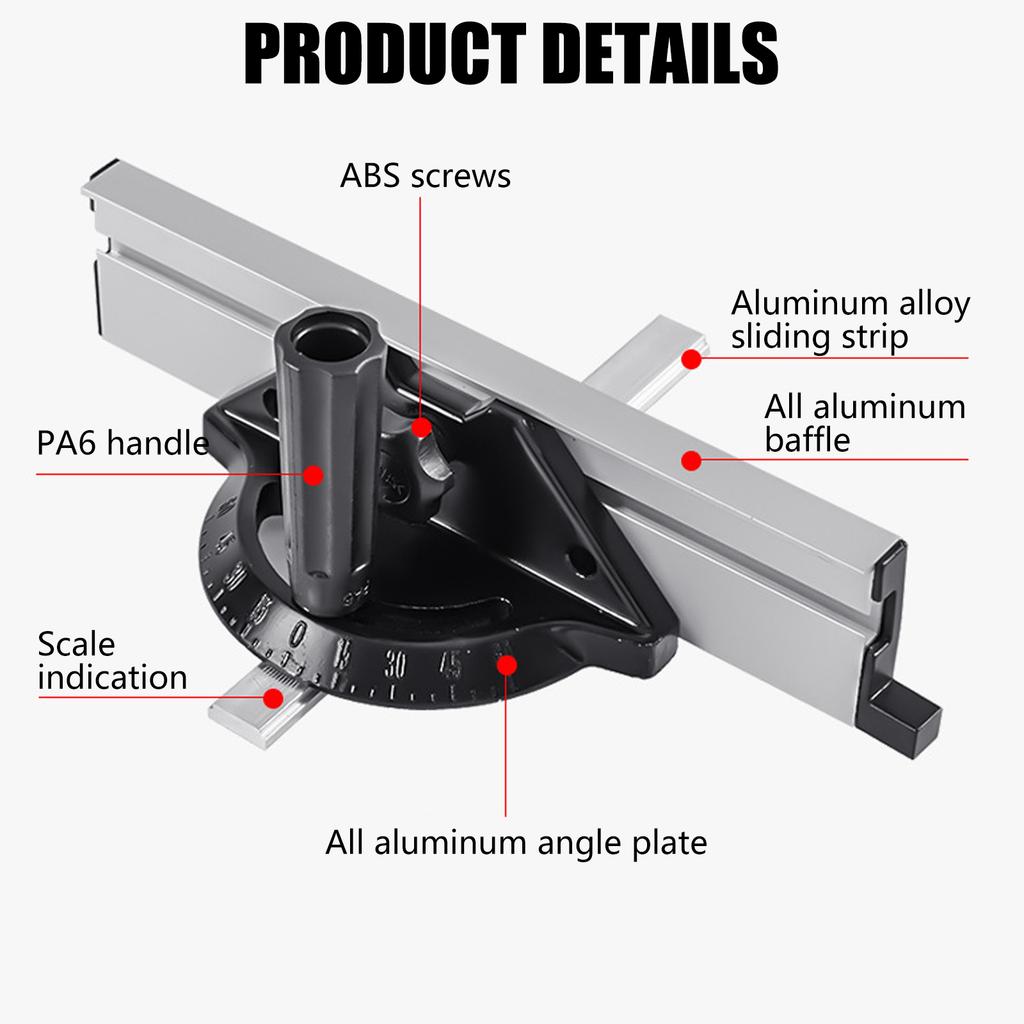 Торцовочные упоры для циркулярной пилы Угловые упоры Упор Регулируемый угловой шаблон Угловые упоры Деревообрабатывающий инструмент Угловая пластина Шаблон Замена