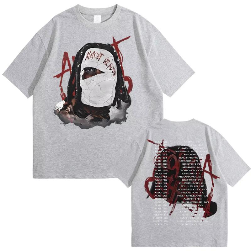 Rapper Lil Durk Healing Tour Tshirt Unisex Womens Hip Hop Fashion Vintage Oversized Tshirt Unisexs Casual Cotton Short Sleeve