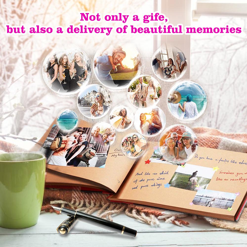 Our Adventure Book 60 Pages DIY Handmade Photo Album Scrapbook Vintage Album Travel Anniversary Memory Wedding Mothers Day Gift