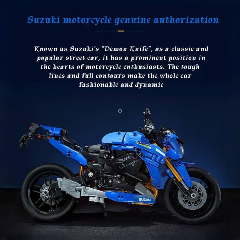 Keeppley 1: 6 Suzuki GsxS1000r Assembly Motorcycle Building Blocks Toy Collectible Model Desktop Ornament Holiday Gifts