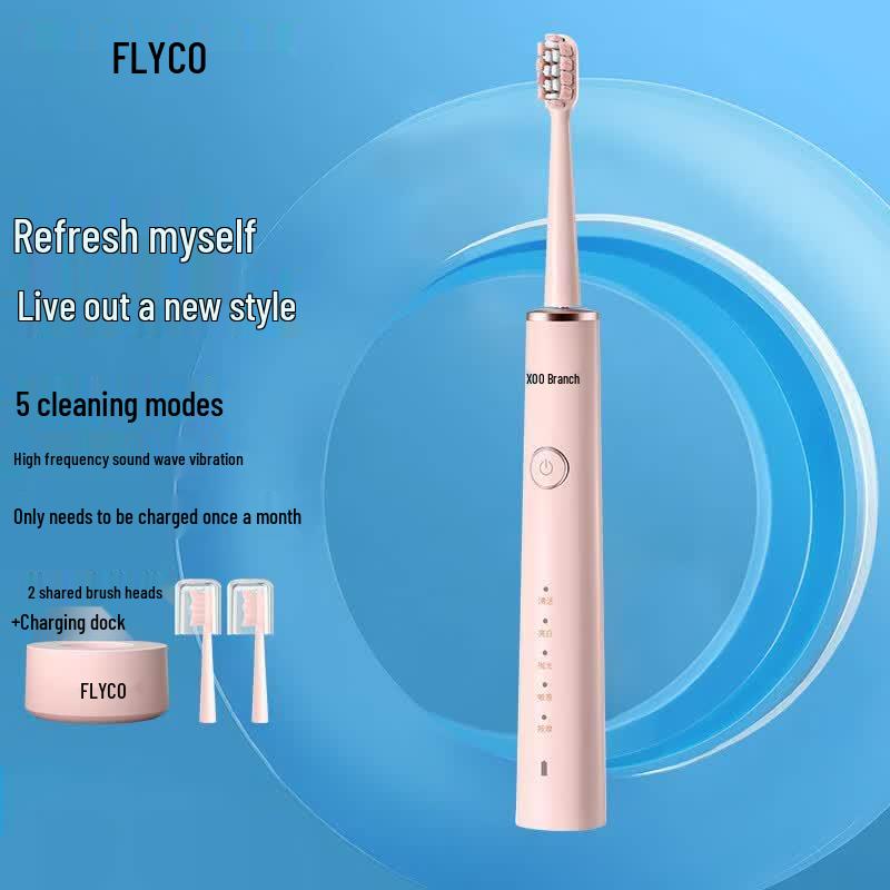 FLYCO FT7108 Sonic Electric Toothbrush CN plug (adapter included)