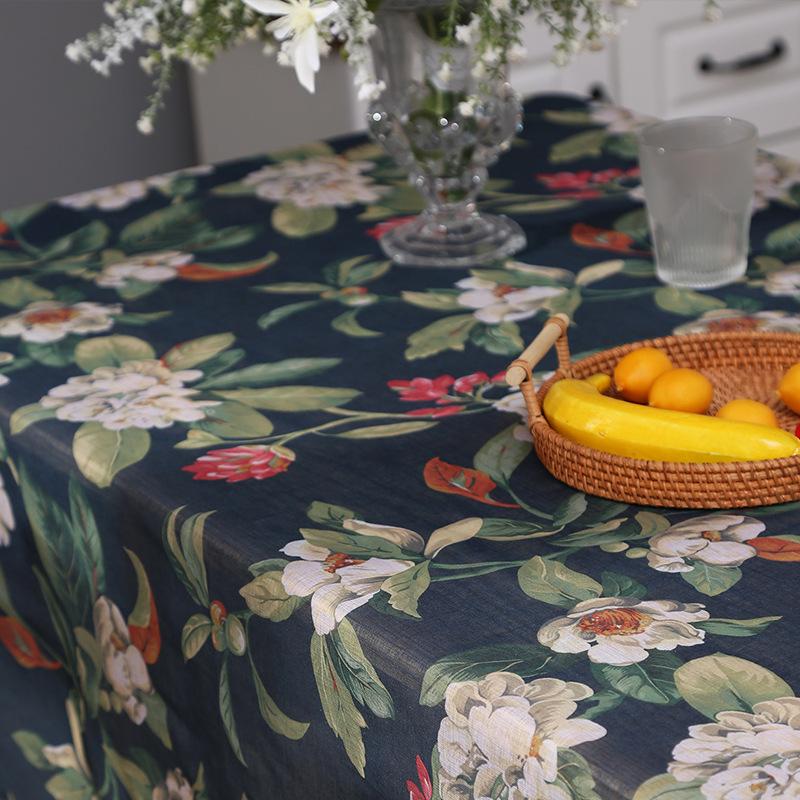 Цветочный принт Скатерть Украшение стола Посуда Праздничные принадлежности Внутренние и наружные скатерти Многоразовые/скатерти